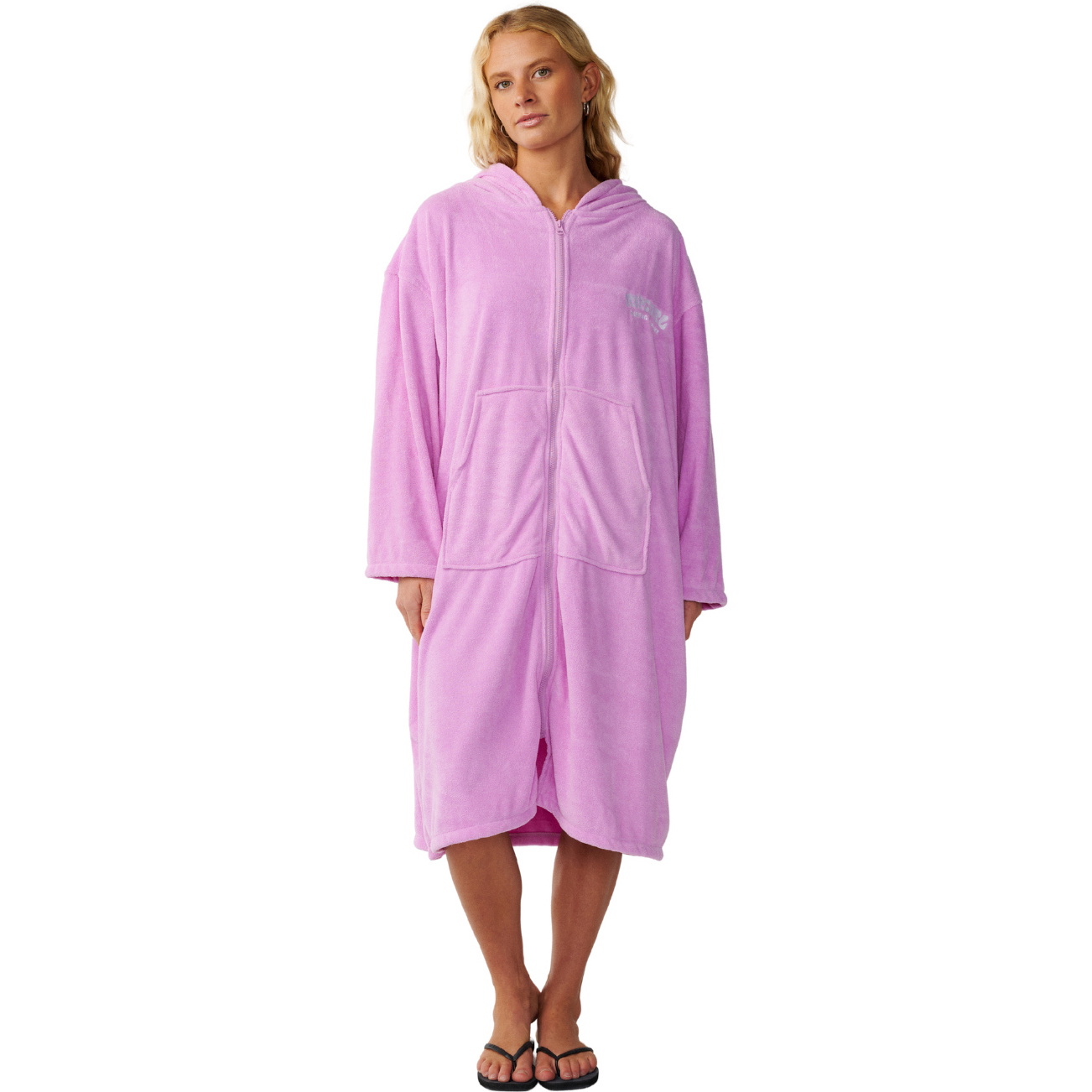 2026 Rip Curl Dames Klassieke Surf Zip Thru Hooded Handdoek 187WTO - Lilac